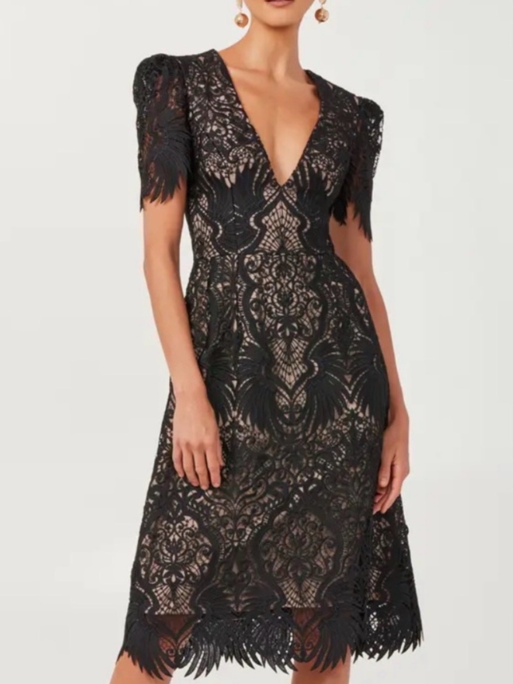Helsi Ava Lace Overlay Cocktail Dress, size M, NWT